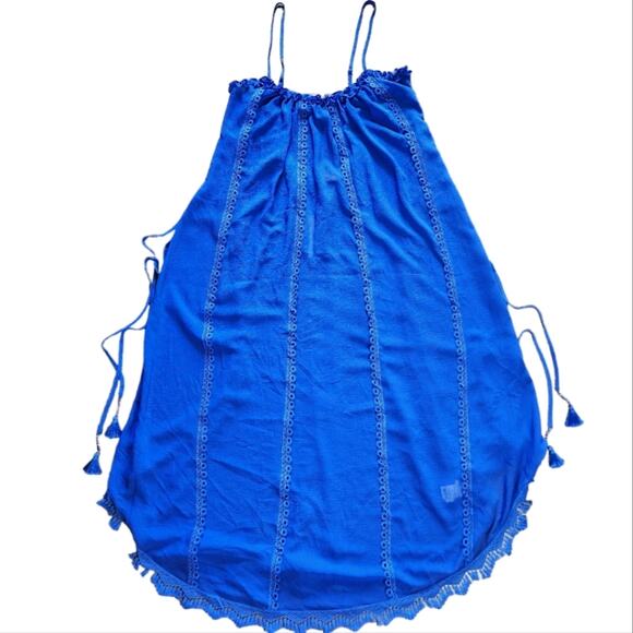 Ramy Brook Rio dress swim cover up azure size L NWT - Picture 1 of 9